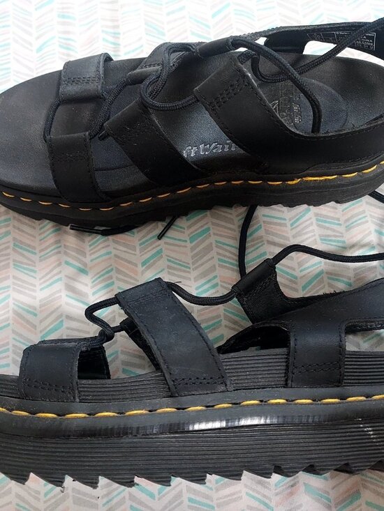 Dr. Martens Shoes - Dr. Martens Nartilla Women's Leather Gladiator Sandals Size 8 (fits like 9)